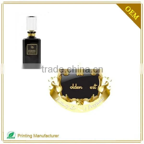 Clear Cheap Custom Metal Perfum Bottle Labels Printing photo-5