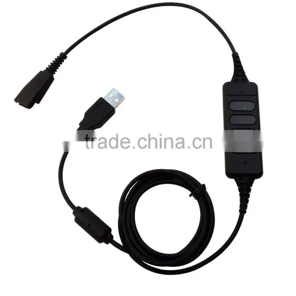 NEW! High Quality PLT Compatible Usb Adapter Voip Headset Adapter Usb Voip Adapter photo-3