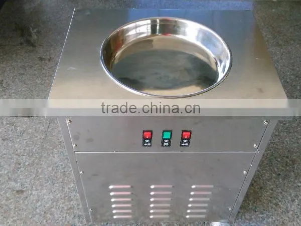 35cm Pan Double Round Pans Fry Ice Cream Machine/rolled Fry Ice Cream Maker photo-2
