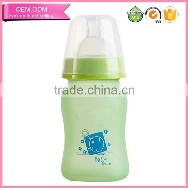 Hot Sale Handless Bpa Free Pyrex Glass Feeding Bottle With Silicone Nipple photo-2