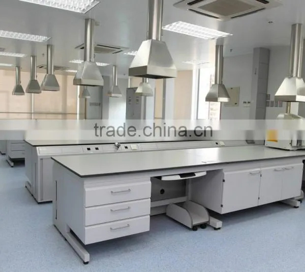 Chemical Resistant Steel & Wood Dental Laboratory Furniture With Stainless Steel Emergency Shower