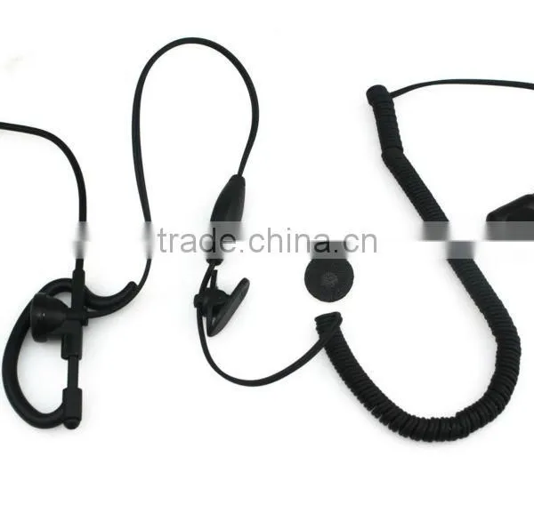 New Black 2 PIN Ear Rod Headphone for Motorola Radio Two-way Radios GP88 GP300 GP2000 P040 PRO1150