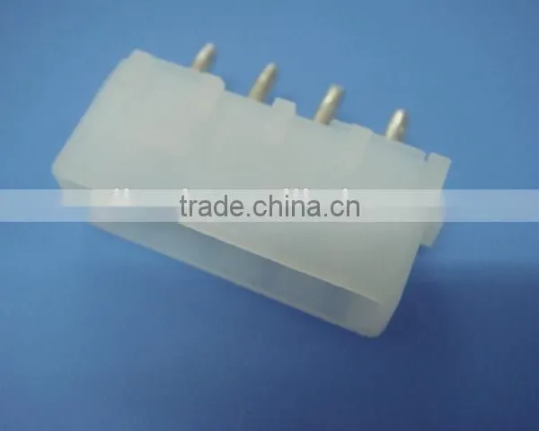 5.08mm Pitch Vertical PCB Mounting Orientation Wire to Board Pin Header Connector TE 4 Pin Connector Tyco 350424-1 photo-2