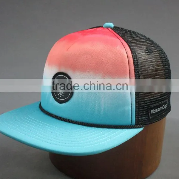 Customer High Quality 5 Panels Snapback Hat With Woven Lable photo-3