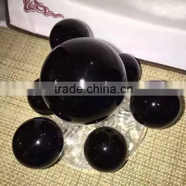 Hot Wholesale Nature Crystal Quartz Obsidian Sphere/ball Seven Star for Home Decoration photo-2