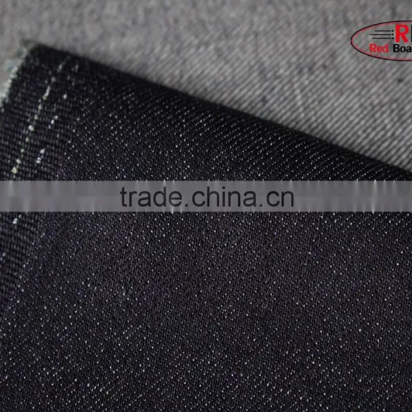 9oz Blue Color Slub 98% Cotton Stretch Denim Fabric For Wholesale photo-4