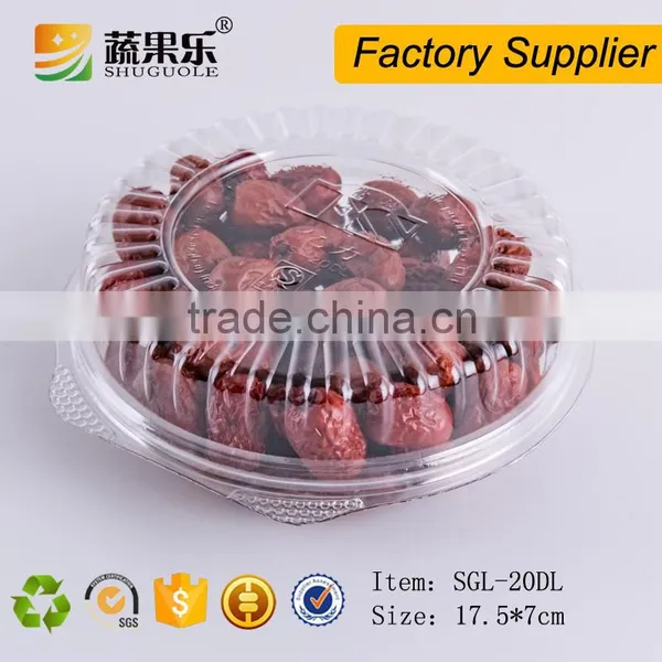 PET Clear Plastic Round Salad Packaging Box photo-4