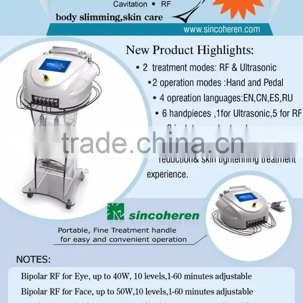 Beijing Sincoheren SUS-D Ultrabox 6 In 1 Ultrasonic Cavitation Body Sculpting Ultrasonic Cavitation Rf Slimming Machine Ultrasonic Liposuction Machine photo-5