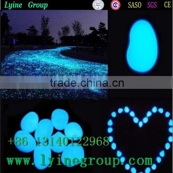 Blue Color Glow Artificial Plastic Pebble and Stone photo-3