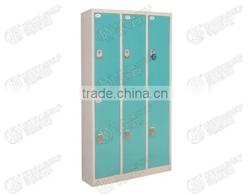 Steel Cabinet Locker/deposit Cabinet-Six Doors Induction Wardrobe
