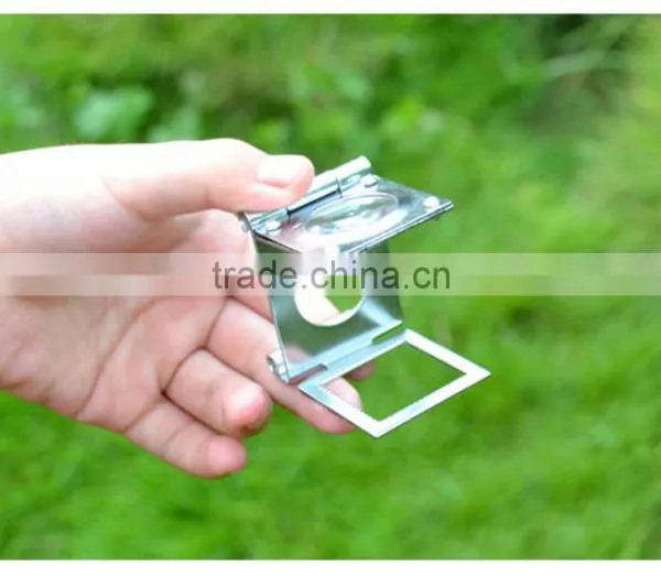 Stainless Steel Folding Magnifier 10X 20MM Portable Mini Magnifying Glass Lupa Loupe for Watch Repair photo-2
