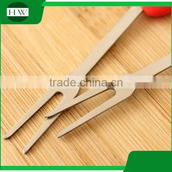 Silicone Stainless Steel Ceramic Tableware Cartoon Fruit Fork Set photo-2