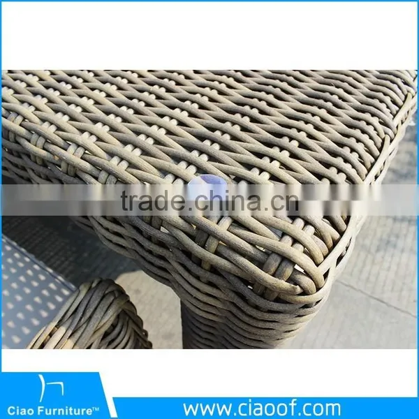 Outdoor Synthetic Rattan Square Dining Table For 8 photo-6