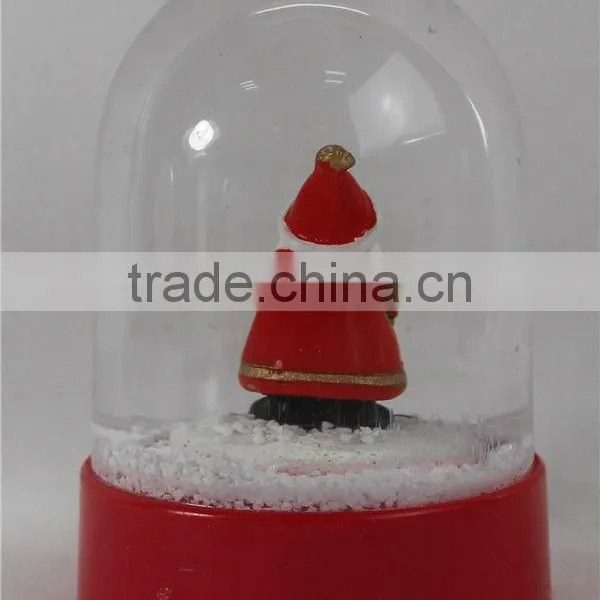 2016 Walmart Large Christmas Santa Plastic Snow Globe photo-2