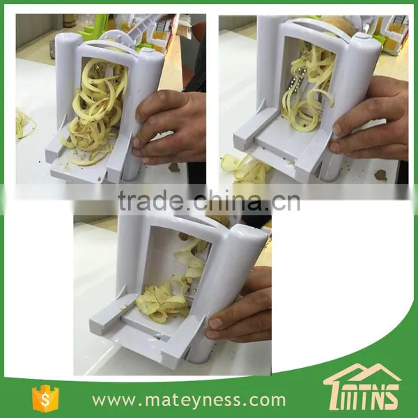 Tri-blade Plastic Spiral Vegetable Slicer photo-6