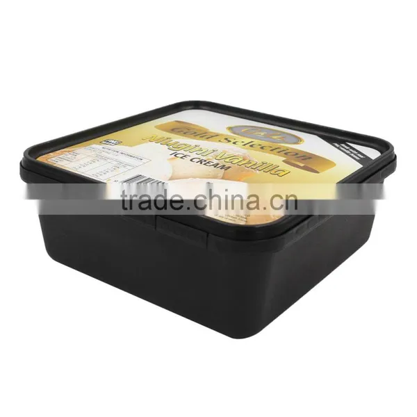 Plastic Ice Cream Packaging Design,Tamper Evident Ice Cream Plastic Container Square Packaging photo-2