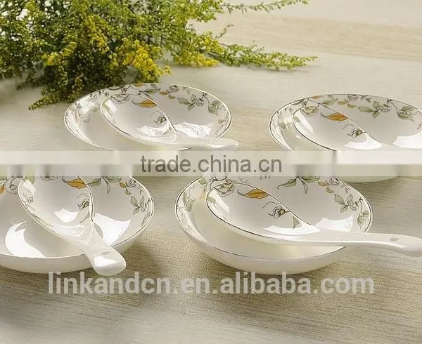 SP1534 High Quality Bone China Soup Spoon photo-2