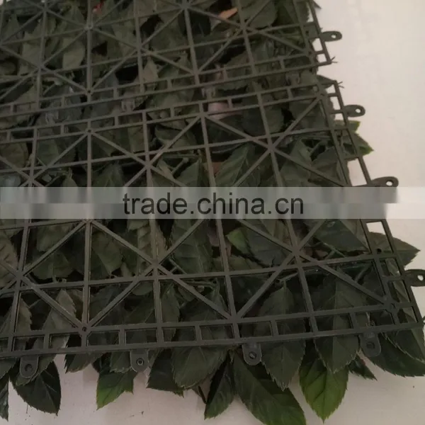 Decorative Orange Leaf Garden Artificial Grass Fence photo-6