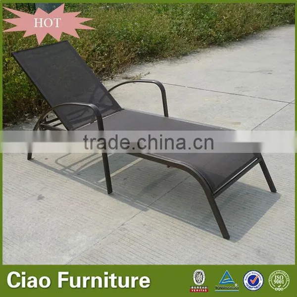 High Quality Hotel Furniture Adjustable Plastic Beach Sun Lounger photo-2