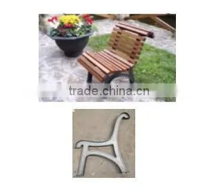 Antique Cast Iron Wooden Slats Bench Legs Outdoor Cast Iron Garden Bench Legs photo-2