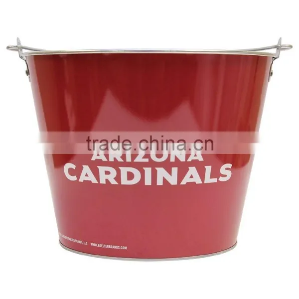 Christmas Metal Ice Bucket / Gift Tin Bucket / Metal Beer Bucket photo-4