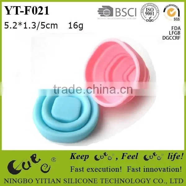 silicone portable collapsible drink cup