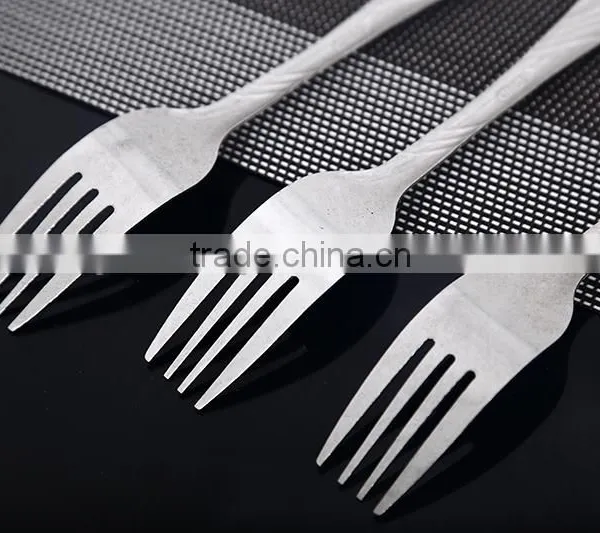 Best Selling Silver Stainless Steel Cake Fruit Forks Fully Stock photo-2