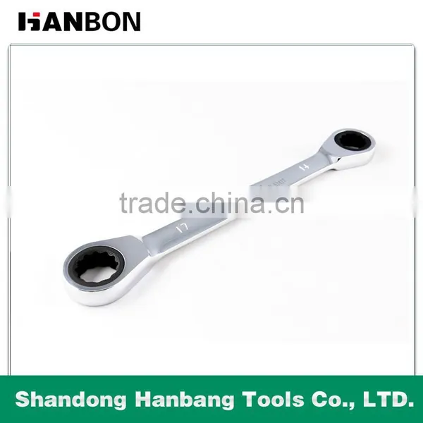 Metric Mirror Surface Double Ratchet Combination Spanner photo-3