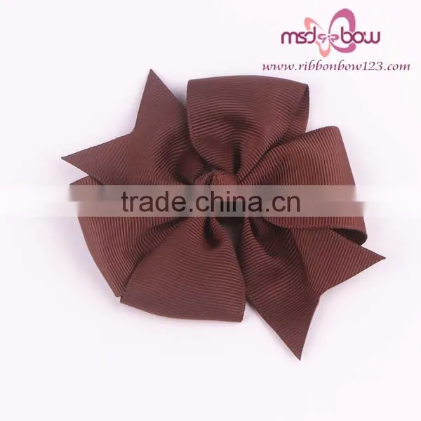 3inch Grosgrain Ribbon Boutique Hair Bows With Clip photo-5