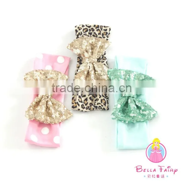 Fancy Baby Headbands Baby Girl Flower Printed Cotton Headband photo-5