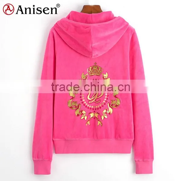 Oem Service Custom Women Hoodies Sports Suit Coat photo-3