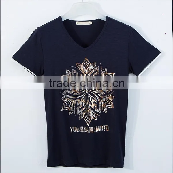 NEW Design Casual Slub BAMBOO Cotton t Shirt Men Offset 3D Printing O-neck Special Cool Top Tees photo-6