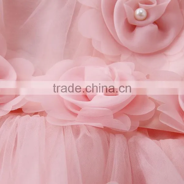 2017 New Style Winter Fall Baby Girls Pink Princess Flower Party Dress Baby Dresses Girls Purple Long Sleeves Designer Dresses photo-4
