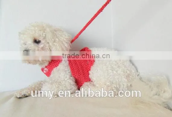Dog Harness Dress Clothing For Small Dogs Cotton Crochet Harness Pet Product photo-2