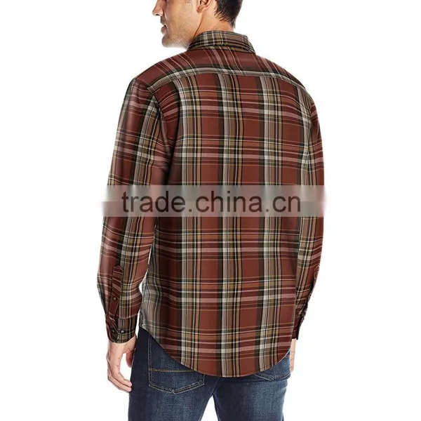 New Long Sleeved Men's Flannel Plaid Shirts 2016 Winter photo-2