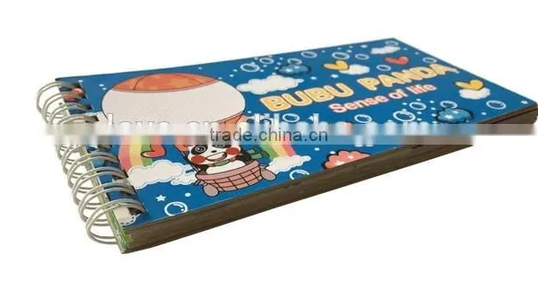 Children Creative Book Wire-o Book Board Book ,children Learning Colors Book Printing 4/4C Book With Lamination photo-3