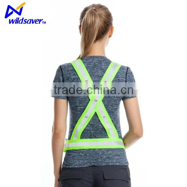 China New Design Led Hi Visibility Vest Safety Dark Night photo-5