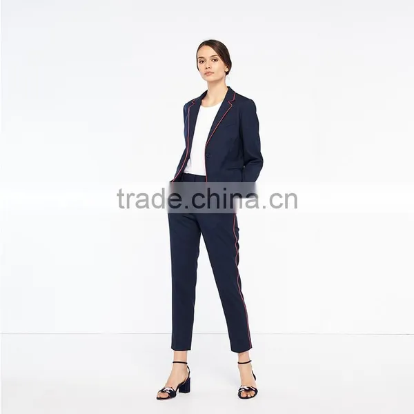 New Fashion Italian Collars Edging Trim Button Fasten Dot Print Jackets Womens photo-2