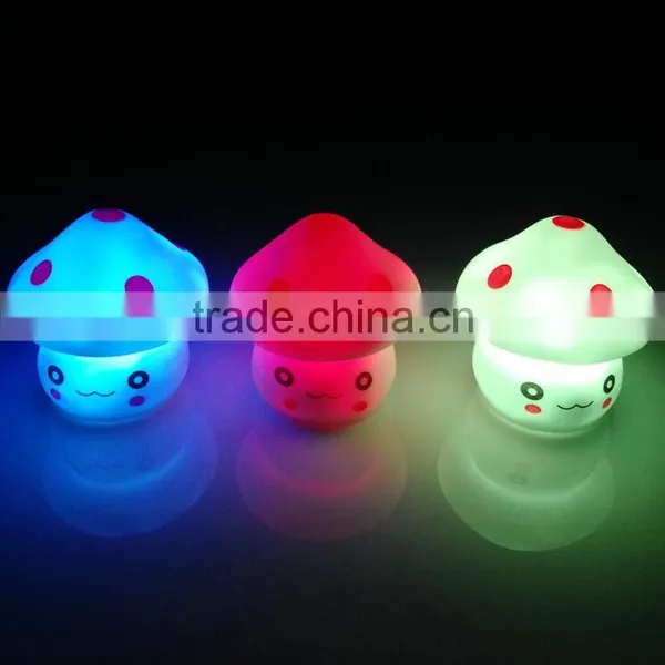 Lovely Baby Sleeping Safe Night Lamp LED Small Colorful Mushroom Light Lamps for Kids photo-3