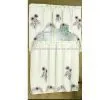 Applique Flower Kitchen Curtain