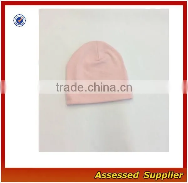 ZT1028 Soft 100%organic Cotton Infant Baby Hat/ Hospital Newborn Baby Solid Caps photo-6