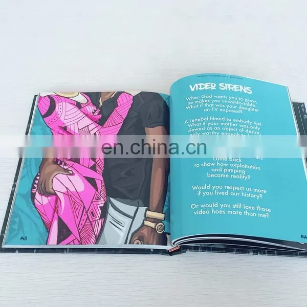 China Manufacture Perfect Binding Cheap Thick Hardcover Book With Full Color Printing photo-3