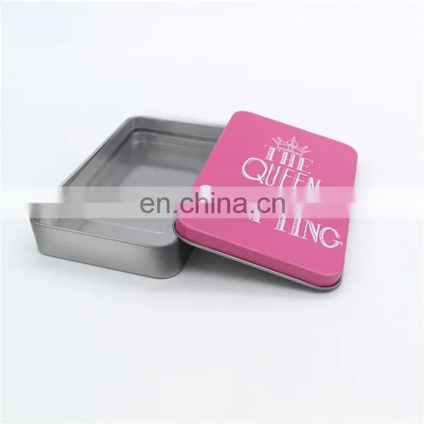 Custom Rectangular Colored Name Gift Card Packaging Metal Case Tin Box photo-3