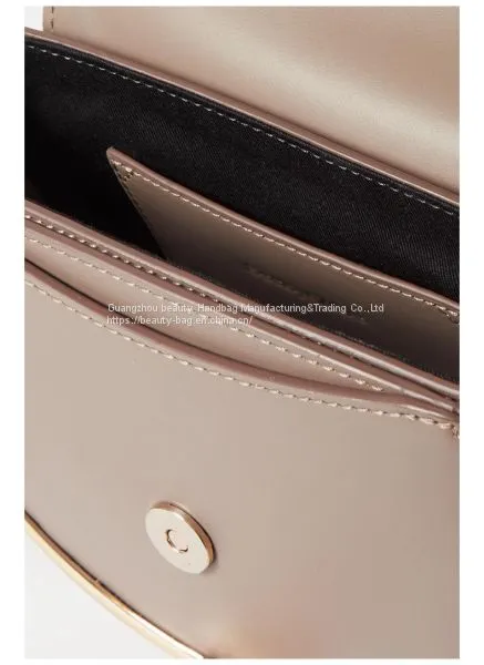 020 Autumn Winter New Women's Beige Grey Cow Leather Saddle One-shoulder Bag Net-a-Porter photo-3