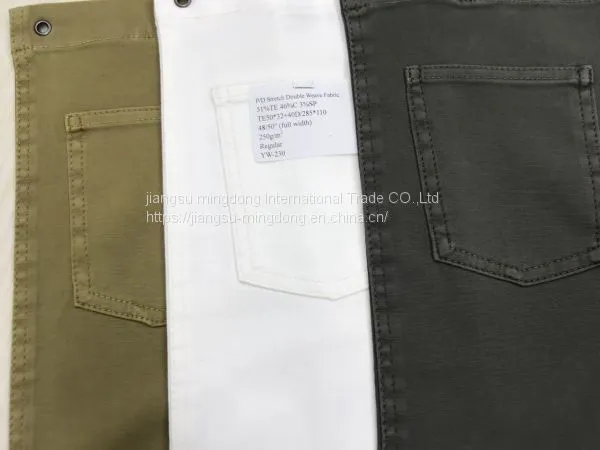 51%Tencel 46%Cotton 3%Spandex Double Weave Fabric photo-4