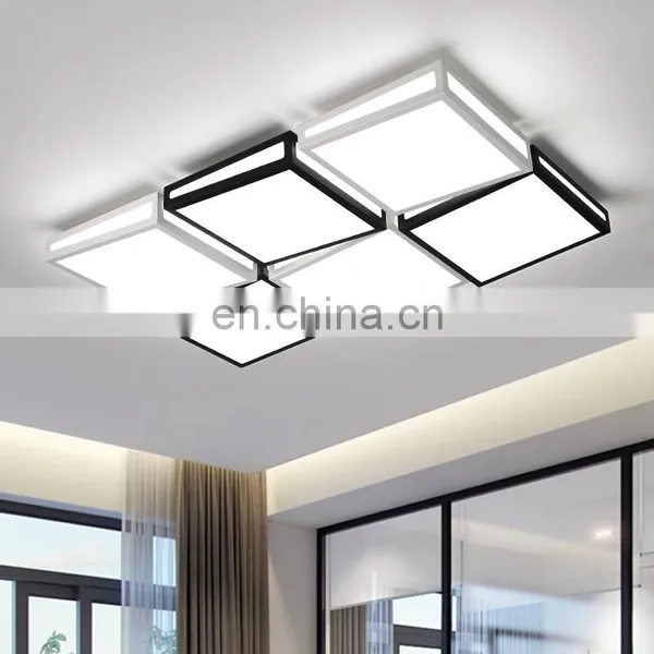 Creative LED Ceiling Lamp Simple Square Living Room Lamp photo-2
