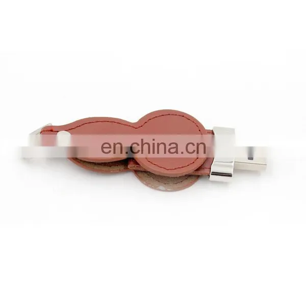 Wholesale Customized Logo Pendrive USB Flash Drive Gift Leather With Gift Box Packing photo-3