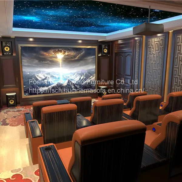 Luxury VIP Cinema Chair Seats Reclining Home Cinema Seats Home Theater Sofa Home Theater Chairs photo-5