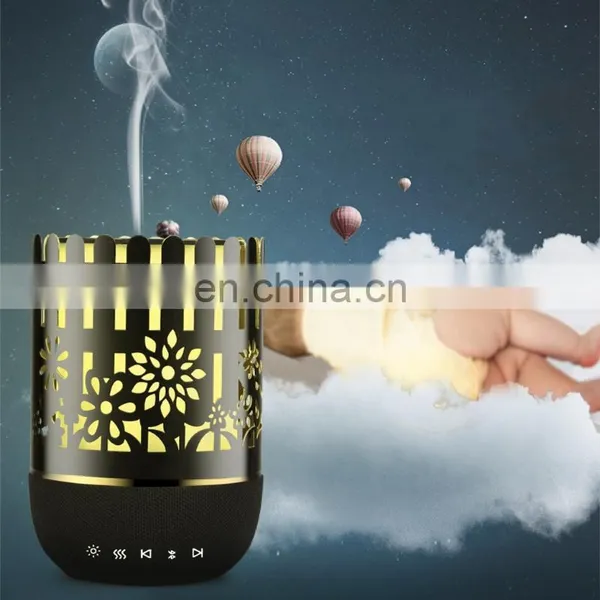 Household Portable Smart Diffuser Humidifier Led Color Meditation Wireless Music Speaker photo-2