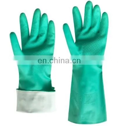 Household Oil Protection Water Proof Rubber Work Latex Washing Dishes Cleaning Kitchen Nitrile Gloves photo-2